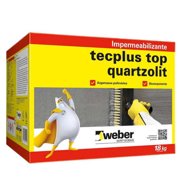 Argamassa Impermeabilizante Tecplus Top Quartzolit 18KG — Impermeabilizantes
