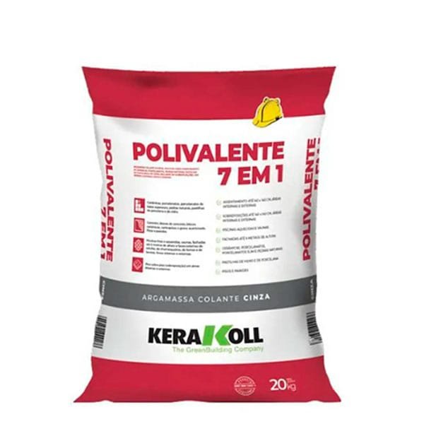 Argamassa Kerakoll Polivalente 7 em 1 Cinza 20kg — Argamassa Porcelanato