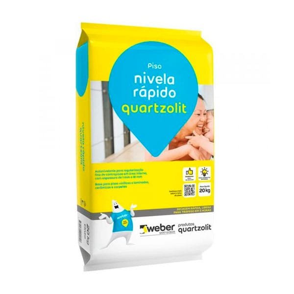 Argamassa Nivela Rápido Autonivelante 20kg Quartzolit — Argamassa Interna