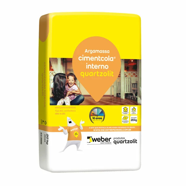 Argamassa Quartzolit ACI 20kg Interno — Argamassa Interna