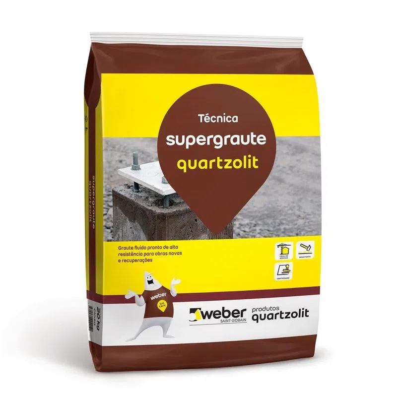 Argamassa Quartzolit Tec Supergraute 25kg — Argamassa Externa