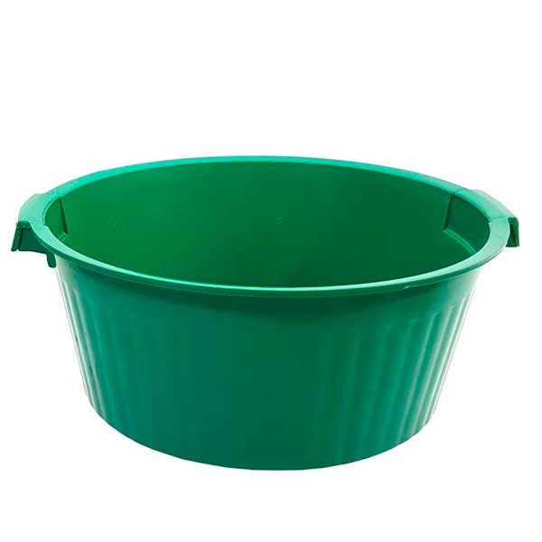 Bacia Plástica 40l canelada — Baldes