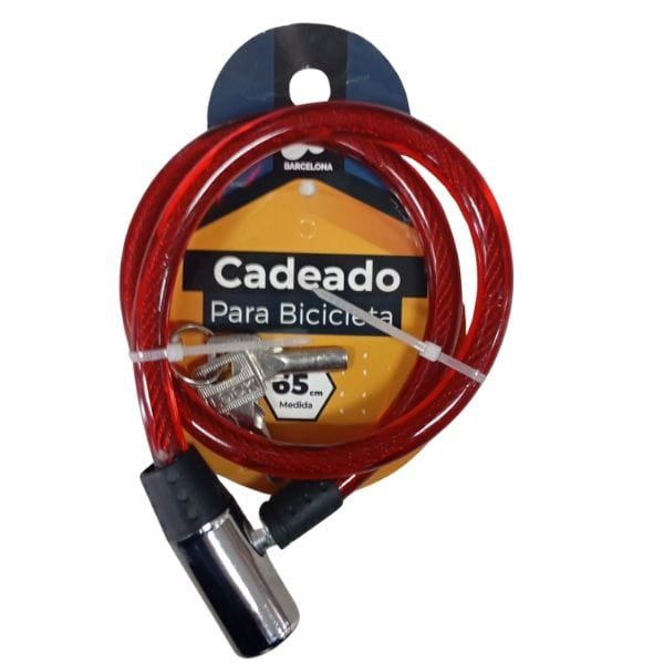 Cadeado para Bicicleta/Moto 10mmx65cm Barcelona — Cadeados e Correntes