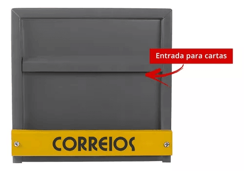 Caixa para Carta Grade Horizontal Cinza — imagem 2