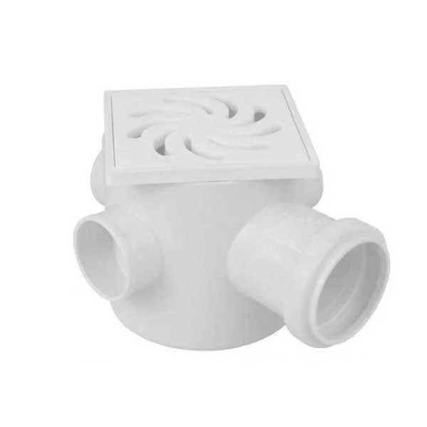 Caixa Sifonada Amanco Quadrada 100x100x50 — Caixa de Inspeção