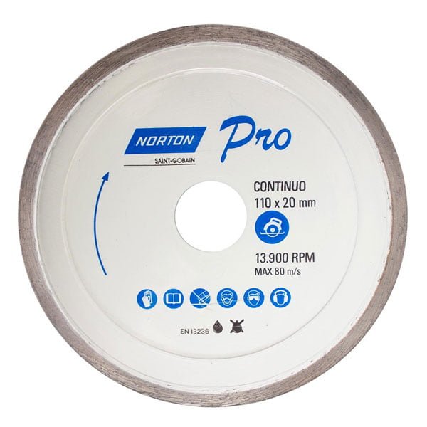 Disco Norton Diamante Contínuo 110mm — Acessórios Ferramentas