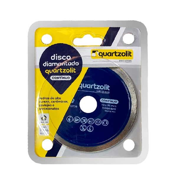 Disco Quartzolit Diamantado Contínuo 110 — Acessórios Ferramentas