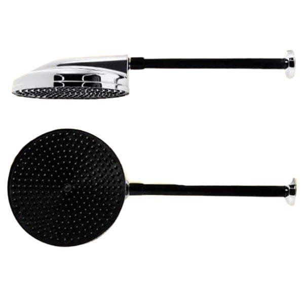 Ducha Astra ABS Cromado 8" Com Braço Preto — Uncategorized