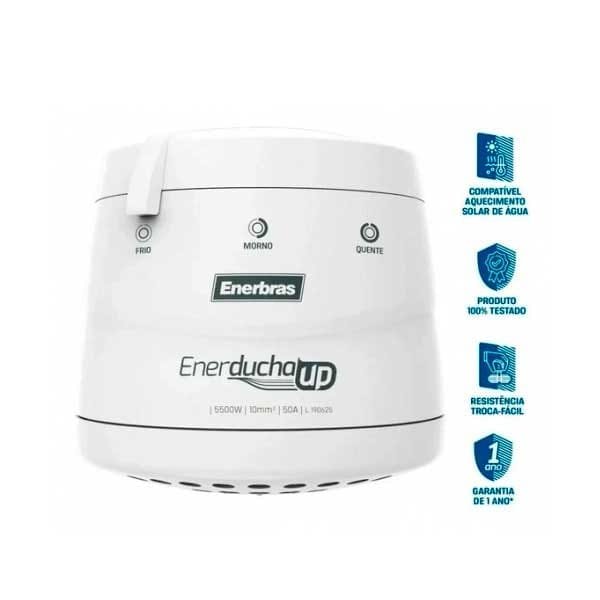 Ducha - Chuveiro Enerducha UP 4T - Enerbras 127v 5500W Branca — Duchas