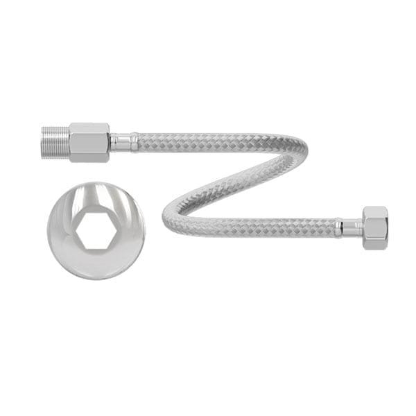 Engate Flexível Inox 60cm x 1/2 Censi — Engate Flexivel