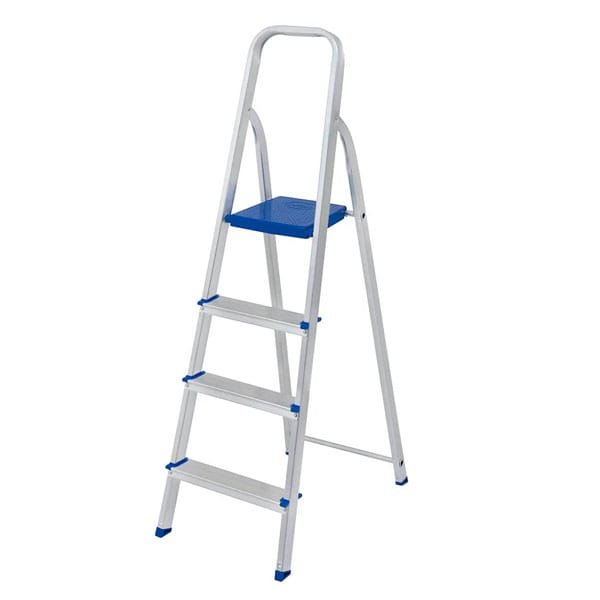 Escada Alumínio Doméstica 4 Degraus Mor — Escadas