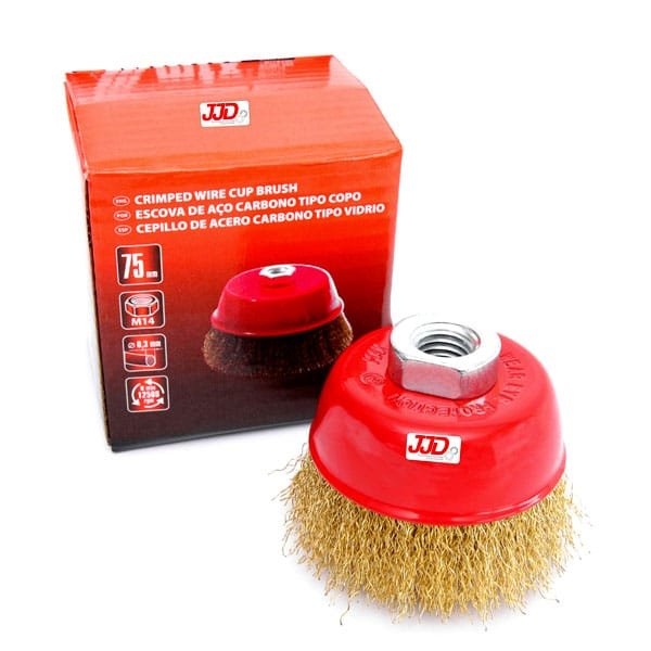Escova de Aço Copo 75mm x m14 Ondulado MTX — Manuais