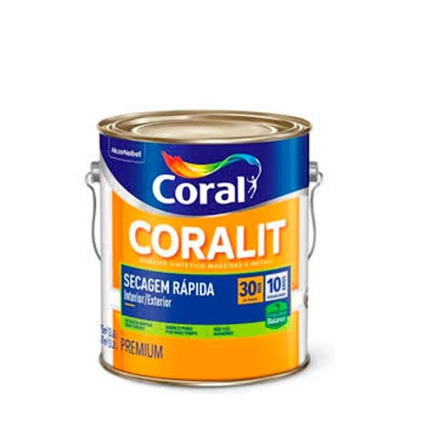 Esmalte Base de Àgua Coral Branco Brilhante 3,6L — Tintas
