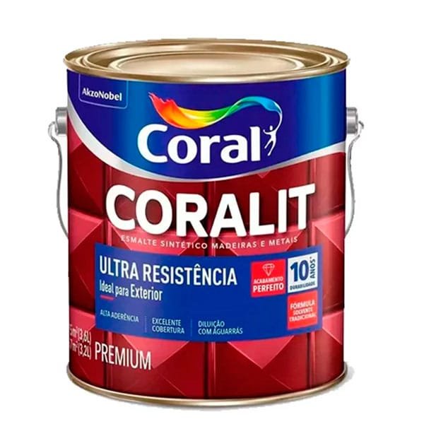 Esmalte Sintético Coral Ultra AB Marrom 3,6L — Tintas
