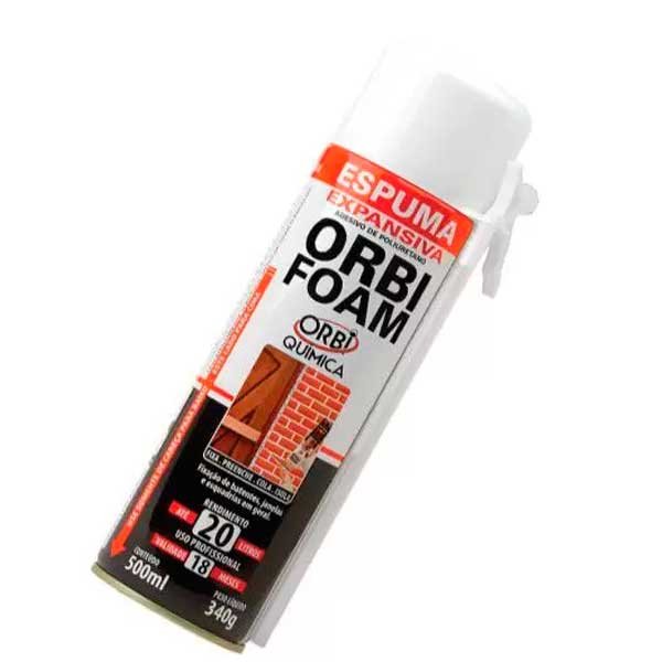 Espuma Expansiva 340g x 500 Orbifoam — Acessórios Tintas