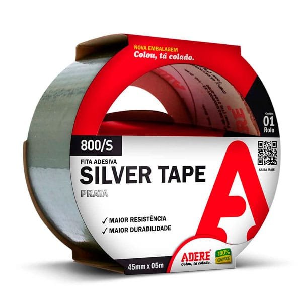 Fita Silver Tape 45mmx5m Adere — Fitas