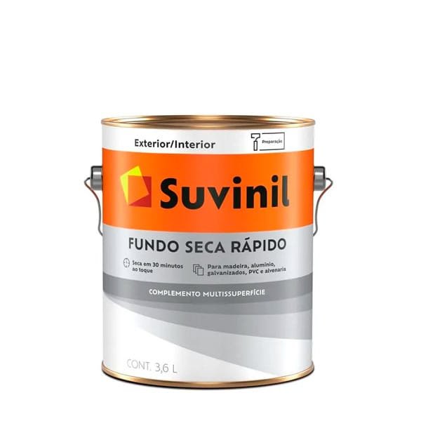 Fundo Preparador Multisuperficial Seca Rápido Suvinil 3,6L — Fundo