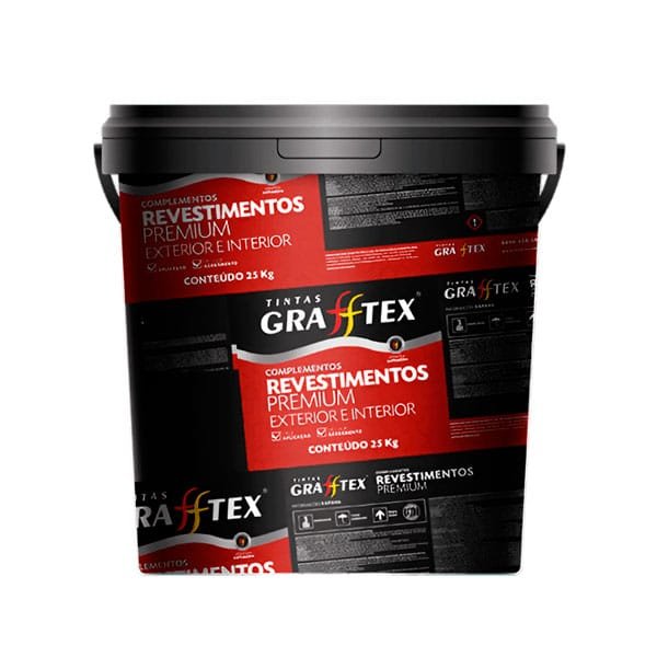 Grafiato Grafftex Riscado Cores 25Kg — Acessórios Tintas