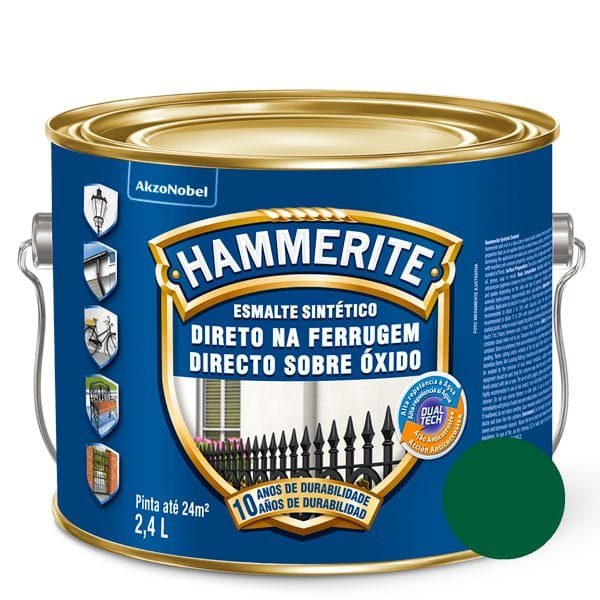 Hammerite para Ferrugem Coral Verde Colonial 2,4l — Tintas