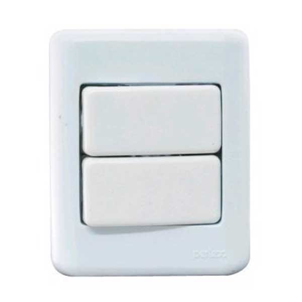 Interruptor Perlex Sistema X BR 2 Tomadas — Uncategorized