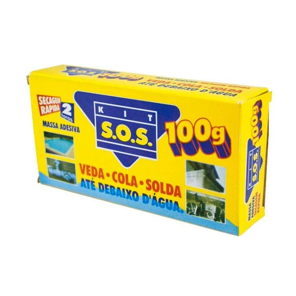 Kit SOS Massa Adesiva Secagem Rápida 100g — Colas