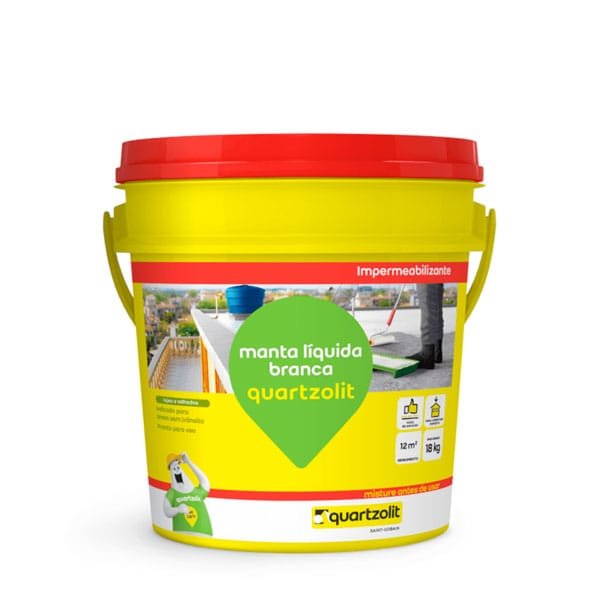 Manta Líquida Branca Quartzolit 18kg — Impermeabilizantes