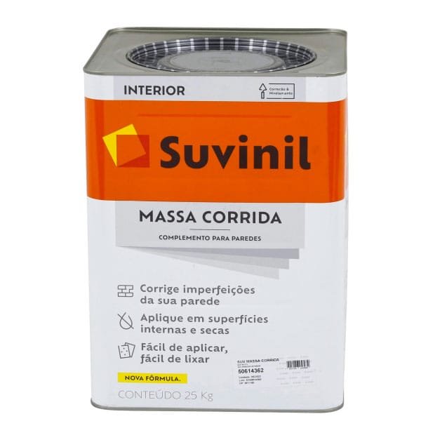 Massa Corrida PVA 25Kg Suvinil — Massas Corrida e Acrílica