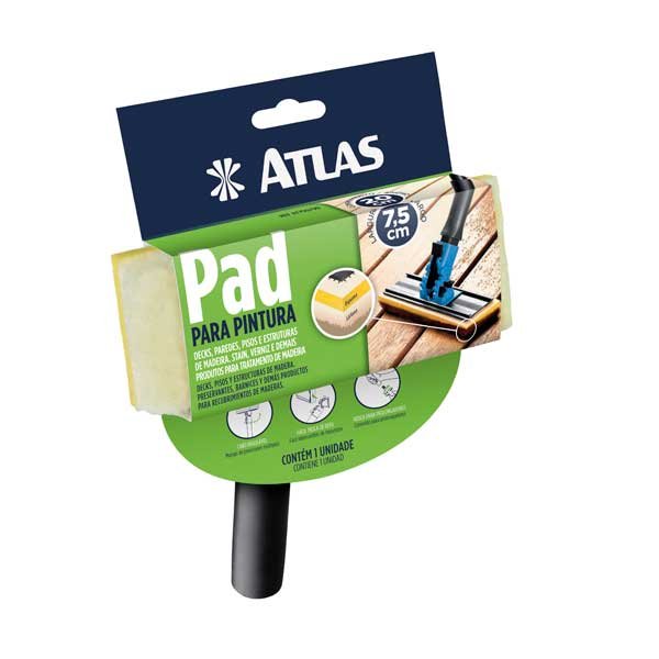 Pad para Pintura com Cabo Plástico Atlas — Acessórios Tintas