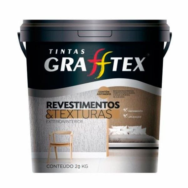 Pedras Naturais Grafftex 20kg — Tintas