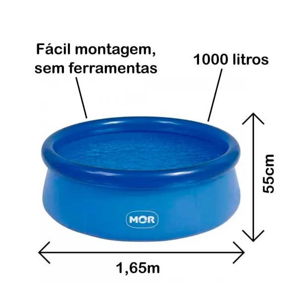 Piscina Inflável 1000l Mor — Acessórios Lazer