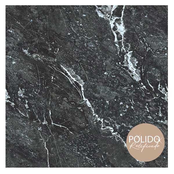 Piso Formigres Carbono Black 87x87 — Pisos