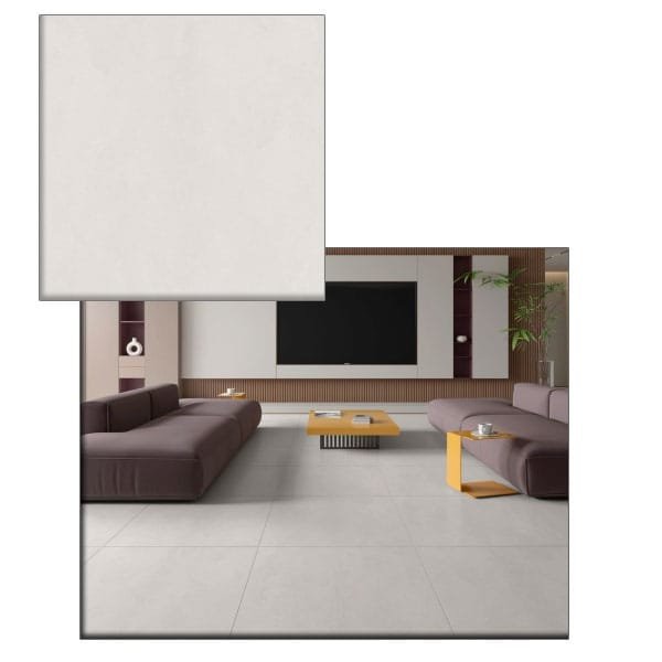 Piso Formigres Cleantec White Mate Retificado 81x81 — Pisos