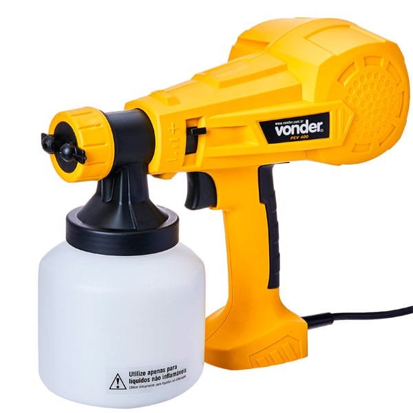 Pistola Pintura Elétrica PEV400 127v Vonder — Acessórios Tintas