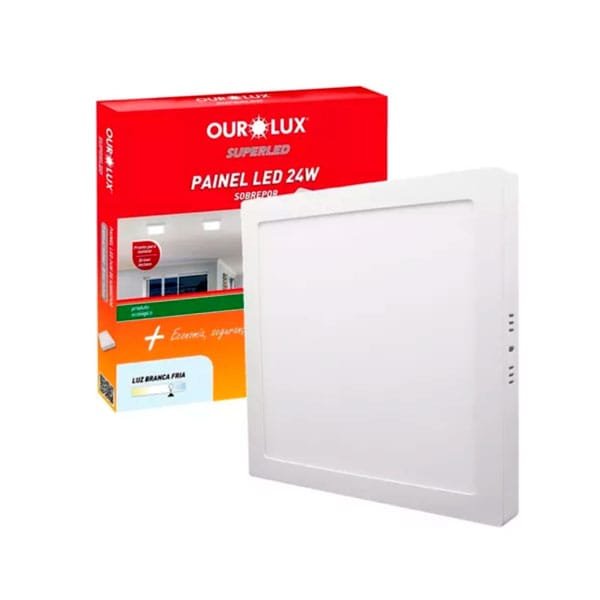 Plafon Led 24w Sobrepor Ourolux — Lâmpadas e Iluminação