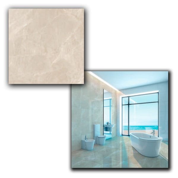 Porcelanato Delta Fuji Sand | Polido e Retificado 63x63 CX2,75 — Porcelanatos