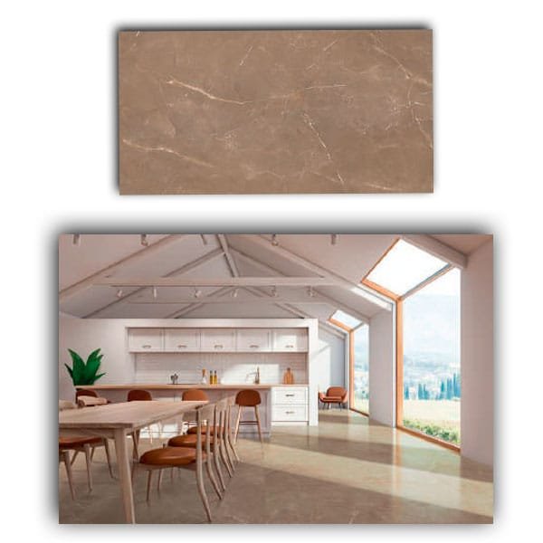 Porcelanato Gaudi Roma Bronze Polido 60x1,19 cx2,15 — Porcelanatos