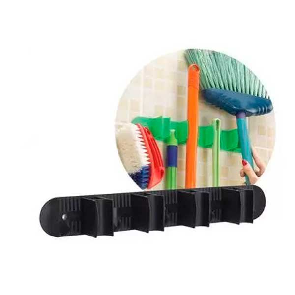 Porta Vassoura c/ 4 Encaixes Nitron — Acessorios Limpeza