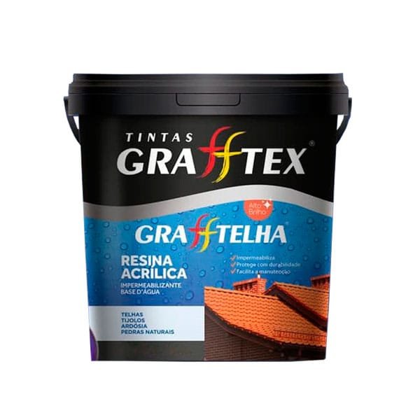 Resina Acrílica Multiuso Grafftex Cores 3,6 Litros — Resinas