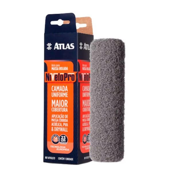 Rolo para Massa Corrida Nivelopro 23cm Atlas — Acessórios Tintas
