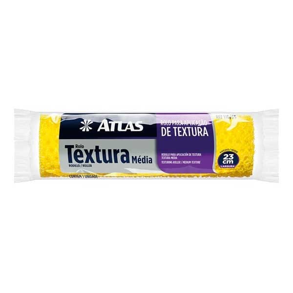 Rolo Textura Média 23cm Atlas — Acessórios Tintas