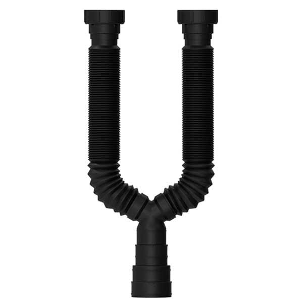 Sifão Duplo 0,74m Preto Censi — Sifões