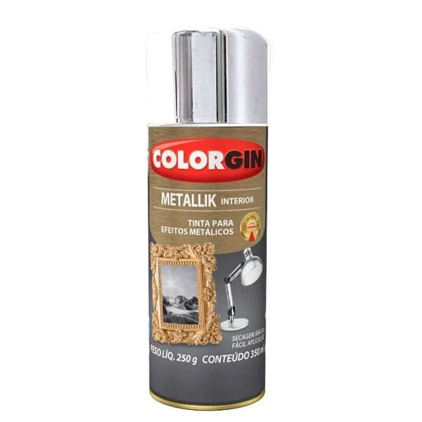Spray Colorgin Metálico Cromado — Spray