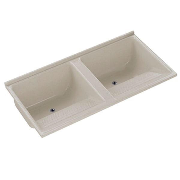 Tanque AJR GRAN Duplo Quadrado 1,24x62 Travertino — Uncategorized