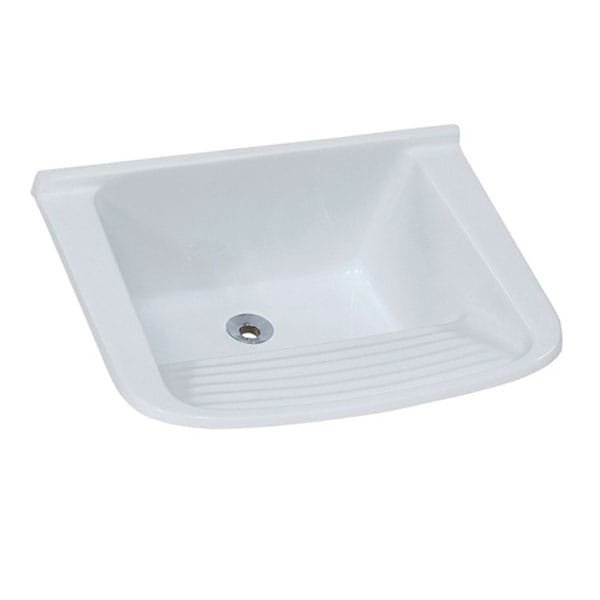 Tanque Garça 60x60 Marmorizado Quadrado Branco — Uncategorized