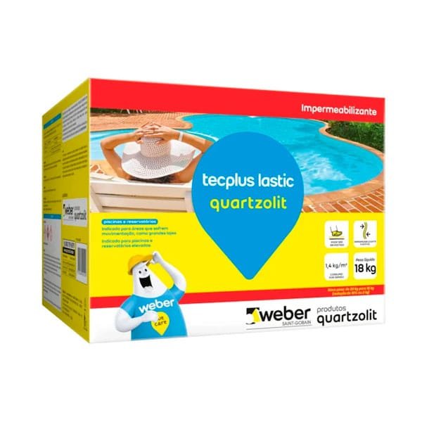 Tecplus Lastic 18Kg Quartzolit — Impermeabilizantes