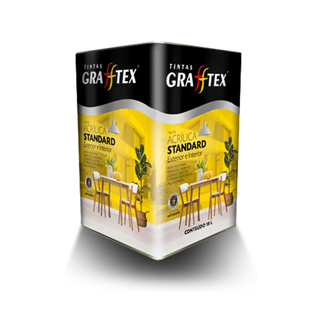 Tinta Branco Neve Grafftex Standard 18 Litros ( Verificar cores ) — Tintas