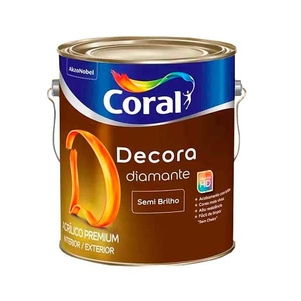 Tinta Coral Decora Diamante Semi Brilho P 3,2Lts — Tintas