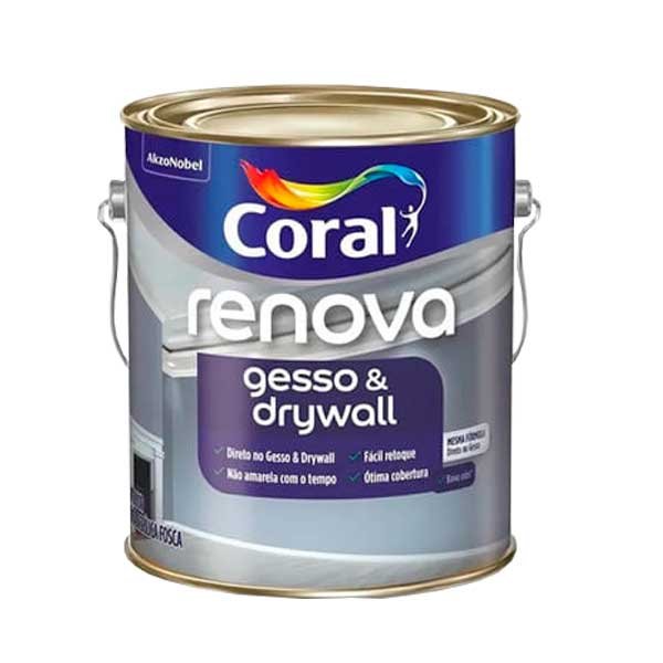 Tinta Coral Renova Gesso e Drywall 3,6L — Tintas