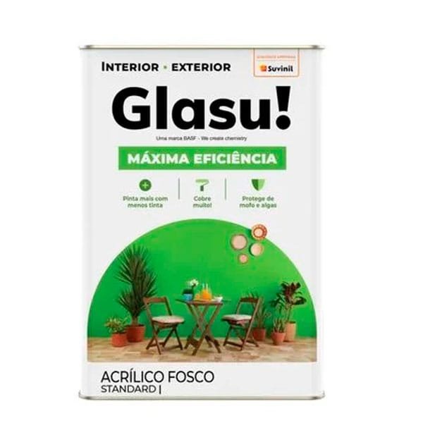 Tinta Glasu Máxima Eficiência 18L Branco — Tintas