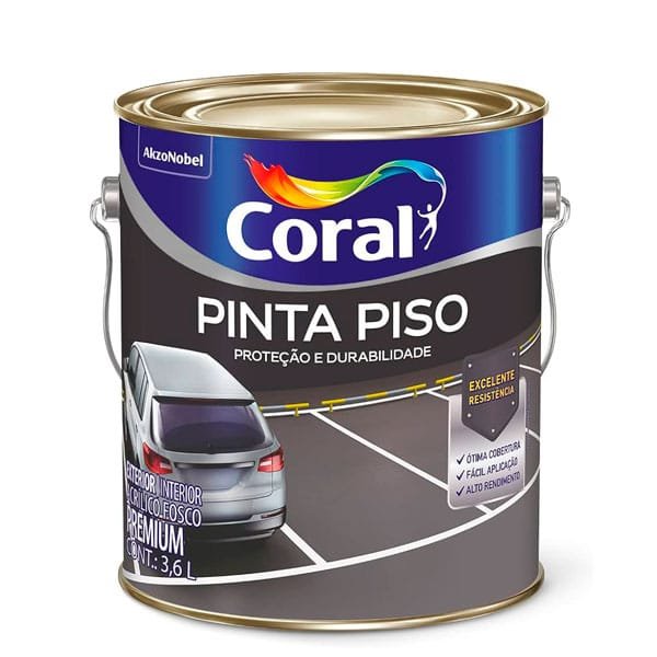 Tinta Piso Coral 3,6L ( Verificar Cores ) — Tintas